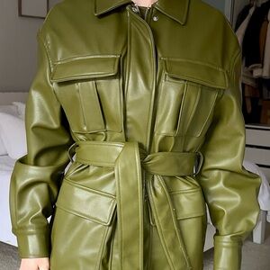 H&M faux leather jacket